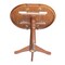 International Concepts Round 36 in Rd Top Pedestal Table, 12 in Leaf, 40.9 inH, Adjustable Height, Espresso, 36 in W, 48 in L K581-36RXT-27B-6B-2 - alternate 4